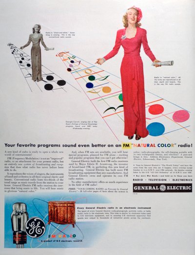 Pubblicità per le radio FM della General Electric, 1944 da Unbekannt