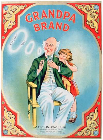 Pubblicità per il tabacco da pipa Grandpa Brand da Unbekannt