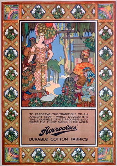 Pubblicità per tessuti Horrockses, 1920 da Unbekannt