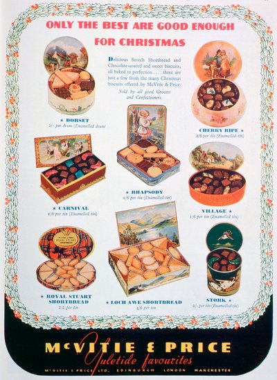 Pubblicità per biscotti McVitie e Price, 1938 da Unbekannt