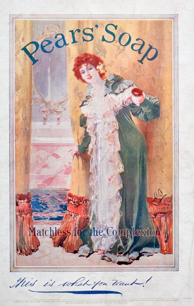 Pubblicità per il sapone Pears, 1906 da Unbekannt