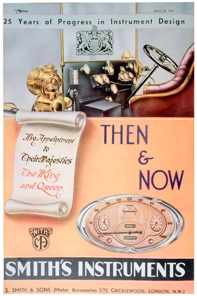 Pubblicità per gli strumenti automobilistici Smiths, 1935 da Unbekannt