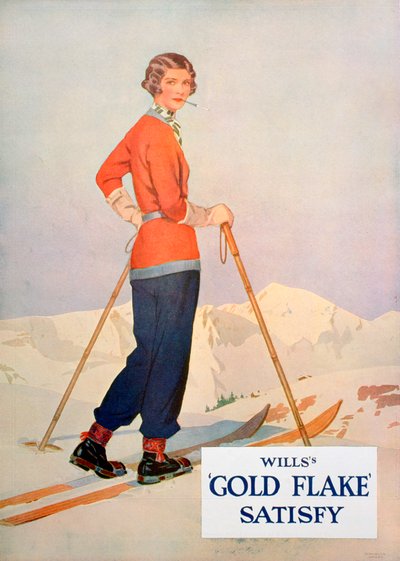 Pubblicità per sigarette Wills Gold Flake, 1930 da Unbekannt
