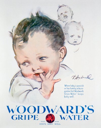 Pubblicità per Woodwards Gripe Water, 1925 da Unbekannt