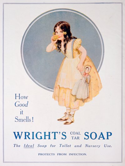 Pubblicità per il sapone al catrame di carbone di Wright da Unbekannt