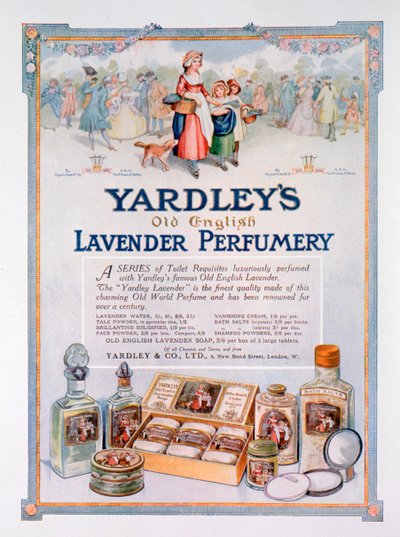 Pubblicità per la profumeria Yardley