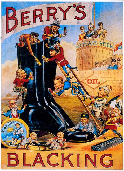 Pubblicità per il lucido da scarpe Berry, 1887 da Unbekannt
