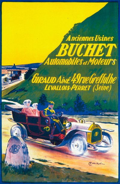 Pubblicità per auto Buchet, c1910 da Unbekannt