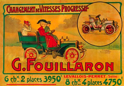 Pubblicità per auto Fouillaron da Unbekannt
