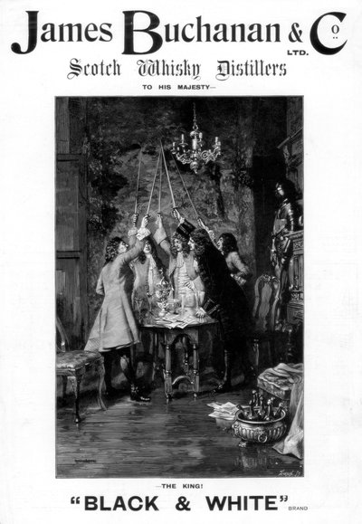 Pubblicità per il whisky scozzese James Buchanan and Co. da Unbekannt