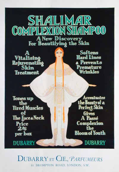 Pubblicità per lo shampoo Shalimar di Dubarry da Unbekannt