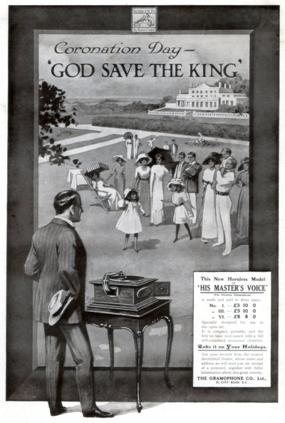 Pubblicità per la Gramophone and Co. Ltd da Unbekannt