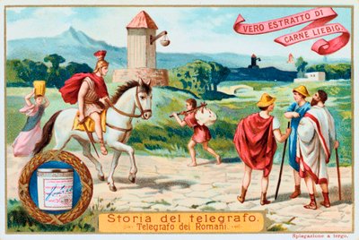 Telegrafo aereo: antiche torri di segnalazione romane, c1900 da Unbekannt