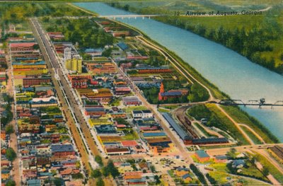 Vista aerea di Augusta, Georgia, 1943 da Unbekannt