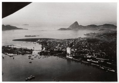Vista aerea di Rio de Janeiro, Brasile, da un dirigibile, 1930 1933 da Unbekannt