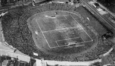 Vista aerea di Stamford Bridge, stadio del Chelsea Football Club, Londra, c1922 da Unbekannt
