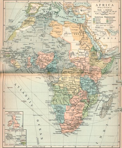 Africa Politica, c1902, 1903 da Unbekannt