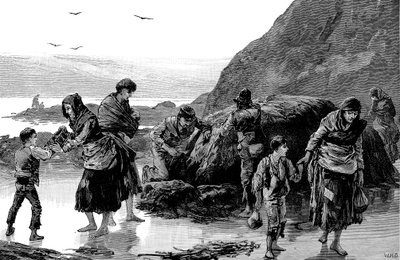Conseguenze della carestia, Irlanda 1840 da Unbekannt