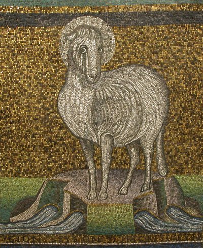 Agnus Dei, bizantino, originale dei primi del XX secolo datato VI secolo da Unbekannt