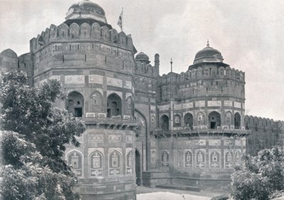 Agra. La Porta di Delhi del Forte, c1910 da Unbekannt