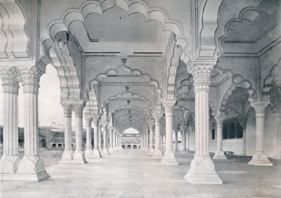 Agra. Il Dewan-i-am, o Sala delle Udienze Pubbliche, c1910 da Unbekannt