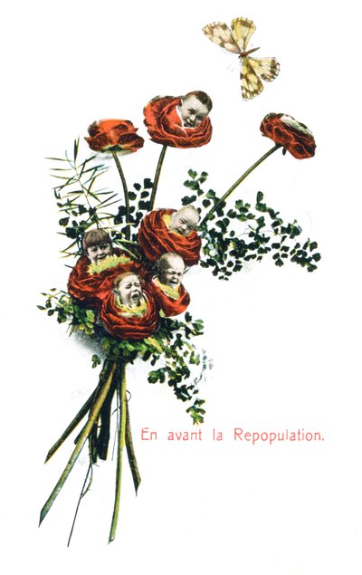 Ripopolazione Avanti, Cartolina Francese, c1900 da Unbekannt