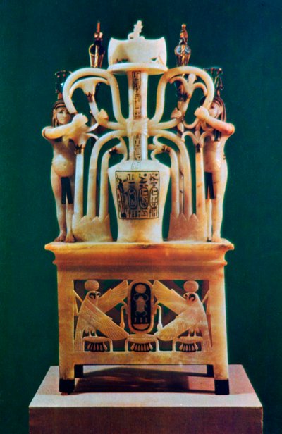 Vaso di profumo in alabastro dalla tomba di Tutankhamon da Unbekannt