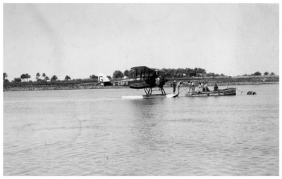 Alan Cobhams De Havilland DH50 che atterra sul Tigri, Iraq da Unbekannt
