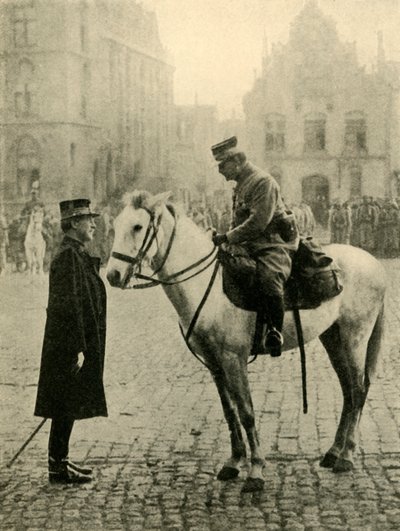 Alberto I del Belgio, Prima Guerra Mondiale, 1914, c1920 da Unbekannt