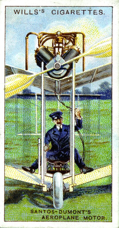 Alberto Santos-Dumont, aeronauta brasiliano, primo volo registrato in Europa, 1906, 1915 da Unbekannt