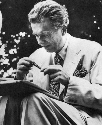 Aldous Leonard Huxley, saggista e romanziere inglese, c1950s da Unbekannt