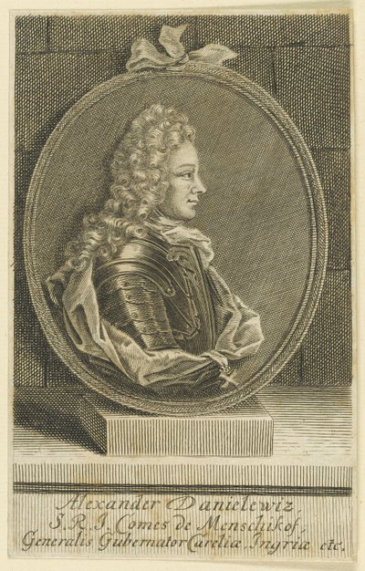 Alexander Danilovich Menshikov, Generalissimo, Principe del Sacro Romano Impero, 1705 da Unbekannt