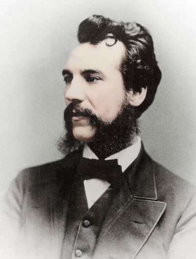 Alexander Graham Bell, inventore americano di origine scozzese, XIX secolo da Unbekannt