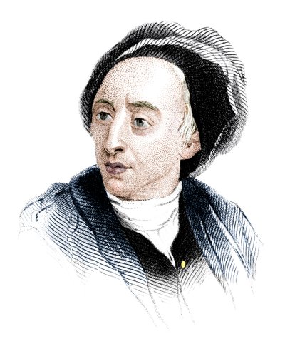 Alexander Pope, poeta inglese del primo Settecento, c1850 da Unbekannt