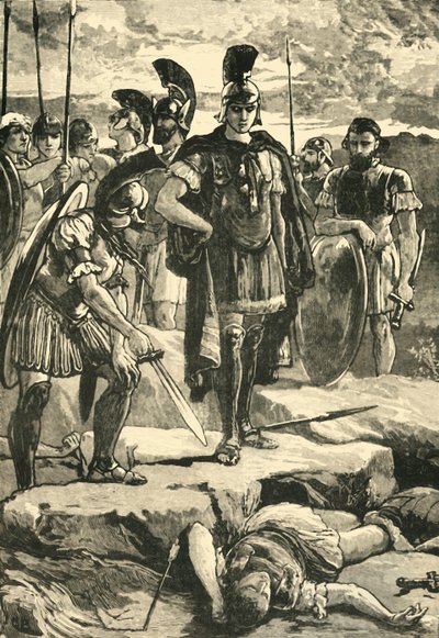 Alessandro e il corpo di Dario, 1890 da Unbekannt