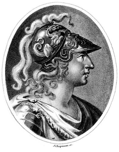 Alessandro Magno 356-323 a.C., c1800 da Unbekannt