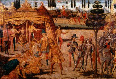 Alessandro Magno visita Dario, IV secolo a.C., XV secolo da Unbekannt