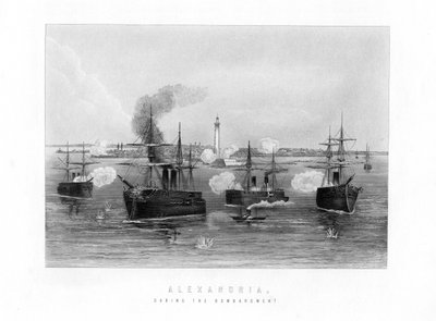 Alessandria, durante il bombardamento, 1882, XIX secolo da Unbekannt