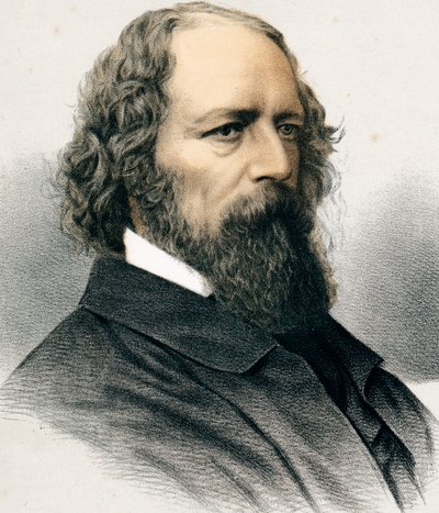 Alfred Tennyson, 1° Barone Tennyson, poeta inglese, c1880 da Unbekannt