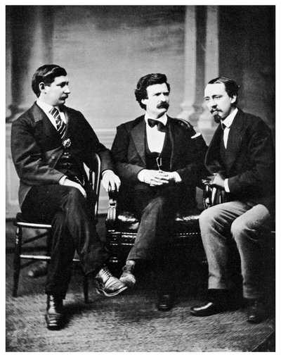 Alfred Townsend, Mark Twain e David Gray, 1871 da Unbekannt