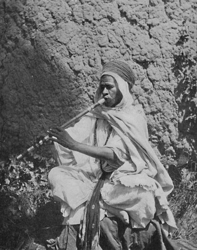 Suonatore di flauto nativo algerino, 1912 da Unbekannt