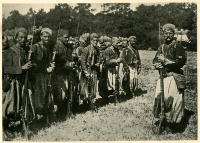 Tirailleurs algerini noti come Turcos, Prima Guerra Mondiale, 1915, c1920 da Unbekannt