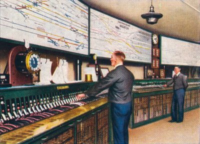 Cabina di segnalazione completamente elettrica, 1938 da Unbekannt