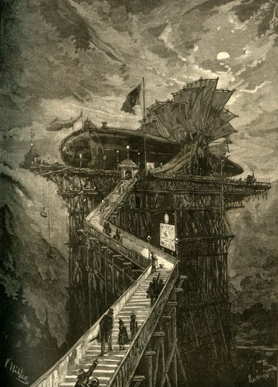 Tutti a bordo per la Luna!, 1881 da Unbekannt