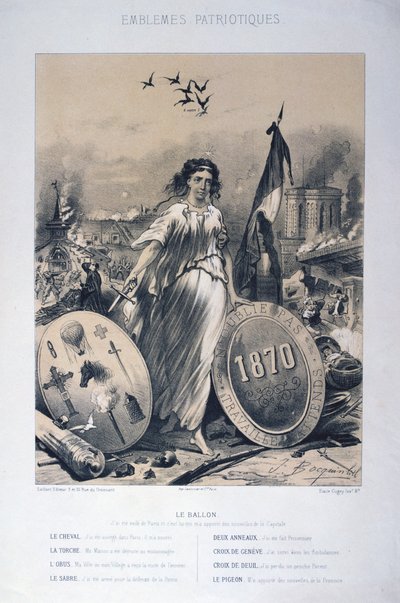 Allegoria degli emblemi patriottici francesi, 1870 da Unbekannt