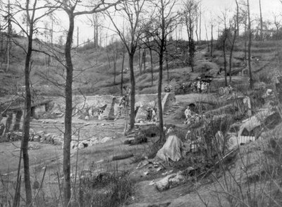 Posto di comando alleato sul Monte Kemmel vicino a Ypres, Belgio, 23 aprile 1918 da Unbekannt