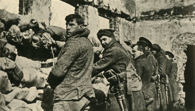 Soldati alleati nelle Fiandre, Prima Guerra Mondiale, 1915, c. 1920 da Unbekannt