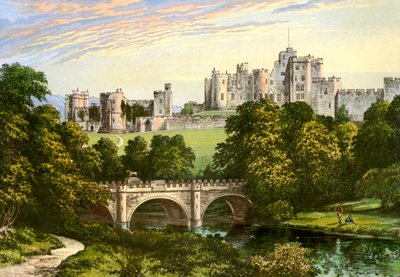 Castello di Alnwick, Northumberland, residenza del Duca di Northumberland da Unbekannt