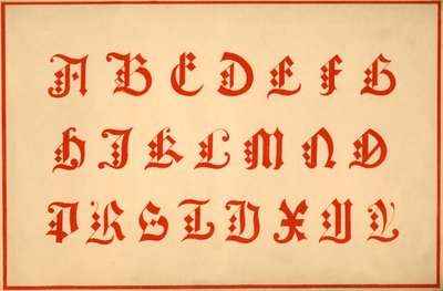 Alfabeto, lettere A-Z, maiuscolo da Unbekannt