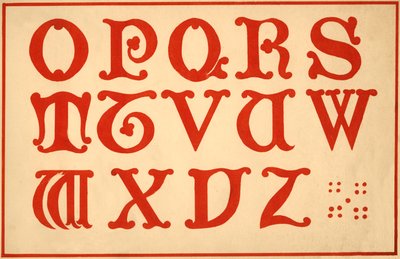 Alfabeto, lettere O-Z, maiuscolo da Unbekannt